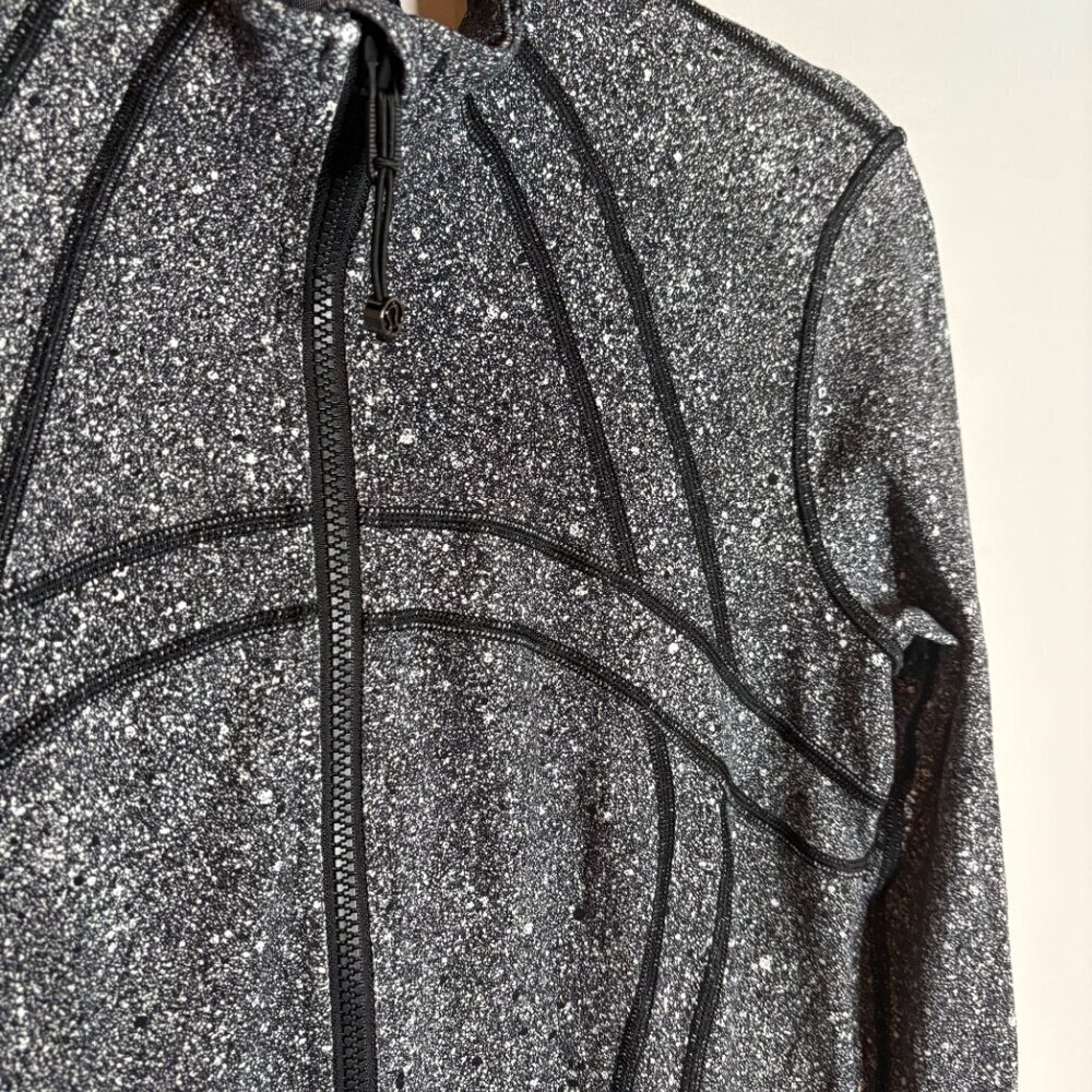Lululemon Define Jacket Luminesce Splatter White Black - Picture 3 of 6
